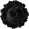 Ekena Millwork Plymouth Ceiling Medallion (Fits Canopies up to 1 5/8"), Hand-Painted Jet Black, 16 3/4"OD x 1 3/8"P CM16PLBLF - alternate 1
